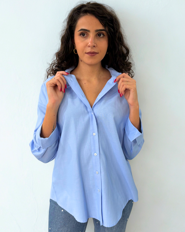 Camicia Over Tessuto Oxford